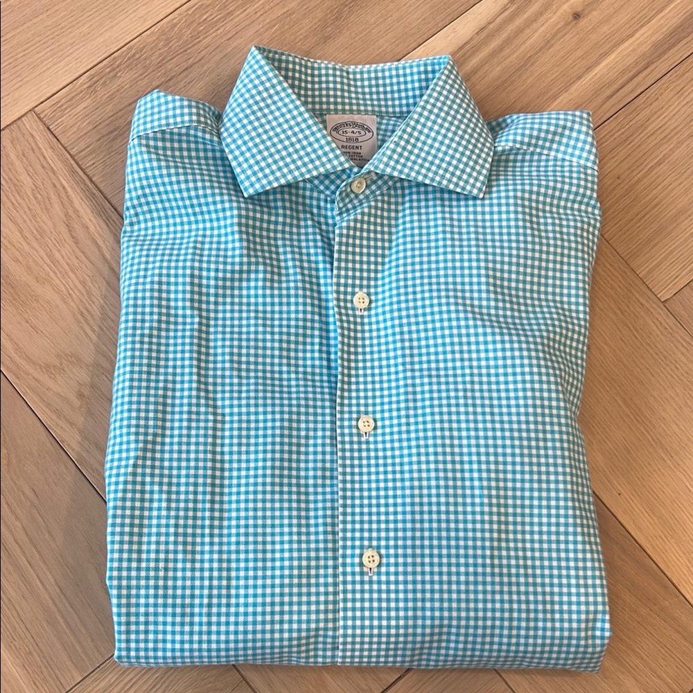 Brooks Brothers Blue Lightweight Cotton Casual Shirt